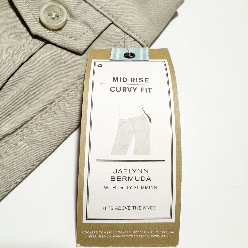 NEW Dockers Jaelynn Truly Slimming Bermuda Shorts